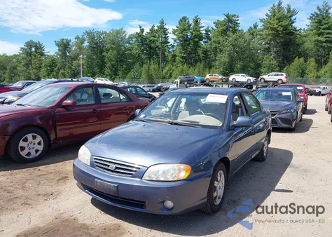 2002 Kia Spectra Ls from USA, damaged, VIN KNAFB121625112059